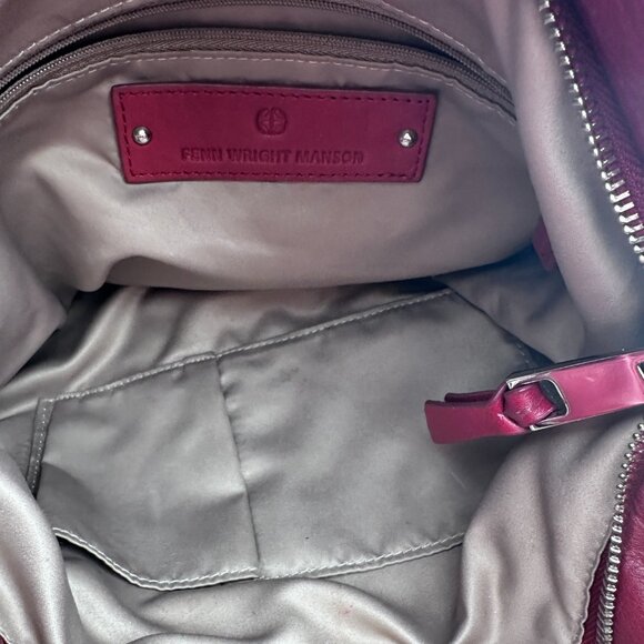 Fenn Wright Manson | Gorgeous Red Soft Leather Woven Hobo Bag - Picture 7 of 14